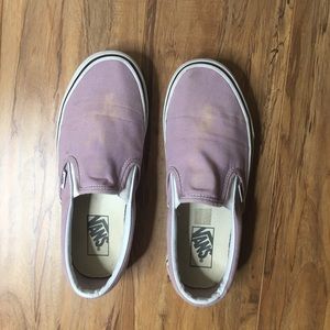 Vans lavender Slip on shoes